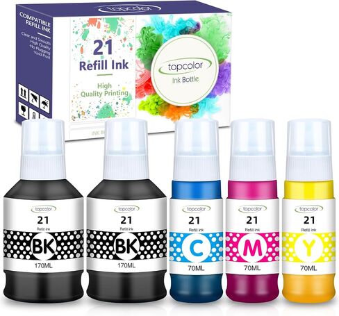 GI-21 G3270 G3260 Ink Bottles Compatible for Canon GI21 Ink Refill Bottles in Saudi Arabia