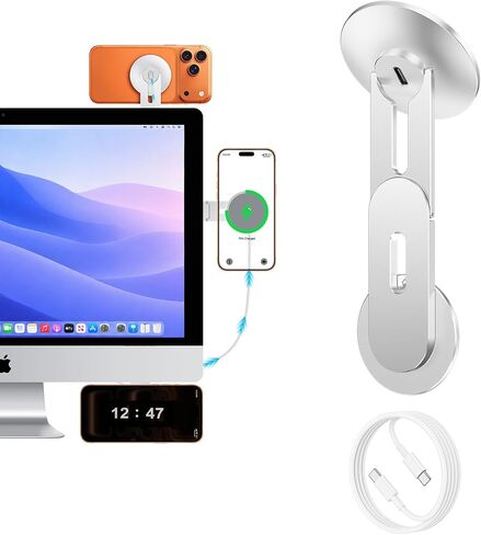 Magnetic Phone Mount for Laptop＆Tesla,15W Wireless for Magsafe Charger in Saudi Arabia