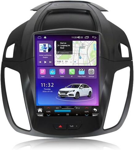 Car Radio for Ford Escape 2013-2019 Stereo Touch Screen Stereo with Carplay & Android Auto 8-Core 4+64G 9.7 Inches Head Unit Multimedia Play in Kuwait