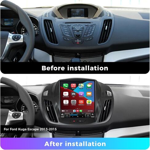 Car Radio for Ford Escape 2013-2019 Stereo Touch Screen Stereo with Carplay & Android Auto 8-Core 4+64G 9.7 Inches Head Unit Multimedia Play in Kuwait