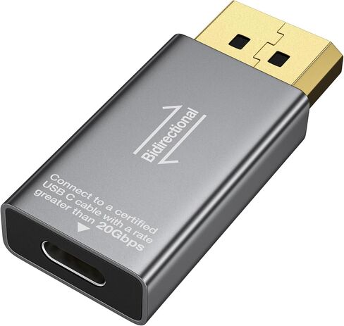 8K@60Hz Bidirectional USB-C to DisplayPort 1.4 Adapter for MacBook iPhone in Kuwait