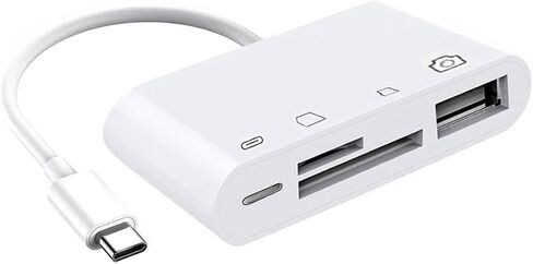 xiwai Type C USB 2.0 USB-C to Standard SD SDXC SDHC Card Reader Adapter Compatible with MacBook Laptop Tablet Phone in Kuwait