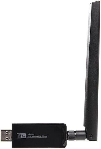 1200Mbps USB WiFi Adapter, RTL8812AU Dual Band 2.4GHz/5GHz 802.11ac Wireless Network Dongle with External Antenna, 2T2R MIMO, WPA/WPA2, Compatible with Windows/Mac/Linux in Kuwait