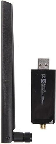 1200Mbps USB WiFi Adapter, RTL8812AU Dual Band 2.4GHz/5GHz 802.11ac Wireless Network Dongle with External Antenna, 2T2R MIMO, WPA/WPA2, Compatible with Windows/Mac/Linux in Kuwait