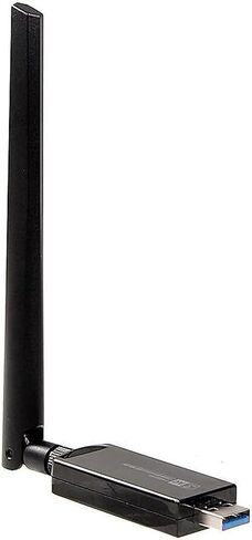1200Mbps USB WiFi Adapter, RTL8812AU Dual Band 2.4GHz/5GHz 802.11ac Wireless Network Dongle with External Antenna, 2T2R MIMO, WPA/WPA2, Compatible with Windows/Mac/Linux in Kuwait
