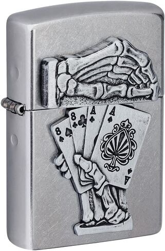 Zippo Dead Mans Hand Emblem Design Pocket Lighter in Kuwait