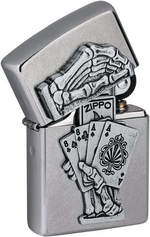 Zippo Dead Mans Hand Emblem Design Pocket Lighter in Kuwait