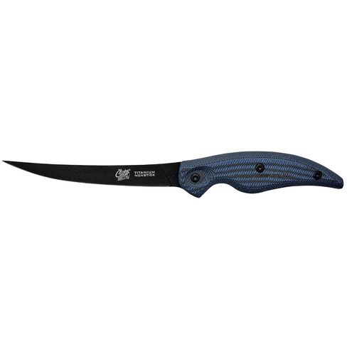 CUDA 6" Curved Boning Professional Saltwater & Freshwater Corrosion Resistant Stainless Carpenter Steel Fish Filleting Knife with Hard Molded Sheath Included in Kuwait