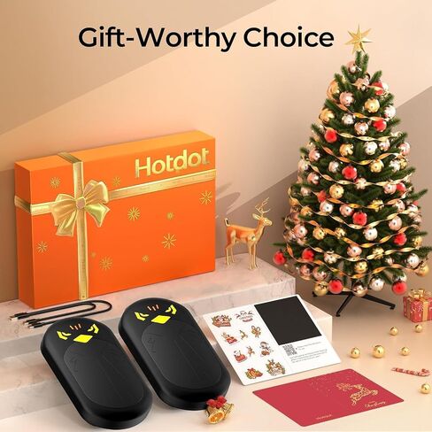 Hand Warmers Rechargeable 2 Pack, 6400mAh Electric Hand Warmers, AI Smart Chips 20Hrs Long Safe Heat, Portable Pocket Heater, Outdoor Camping Hunting Golf Accessories in Kuwait