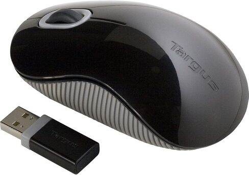 Targus Wireless Mouse with Blue Trace Technology for Tracking, Includes Micro USB Receiver and 2 Batteries, Black and Gray (AMW50US) in Kuwait