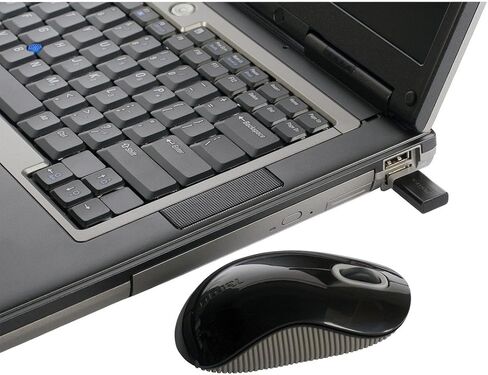 Targus Wireless Mouse with Blue Trace Technology for Tracking, Includes Micro USB Receiver and 2 Batteries, Black and Gray (AMW50US) in Kuwait