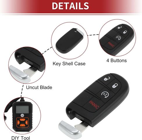 ACROPIX M3N40821302 Entry Remote Key Fob DIY Tool for Dodge Journey 2011-17 in Kuwait