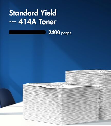 414A Black Toner Cartridge 2 Pack with Chip for HP 414A 414X M479fdw M454dw in Kuwait