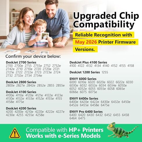 67XL Ink Cartridges Black/Color Combo pack for HP Ink 67 2800e 2842e in Kuwait
