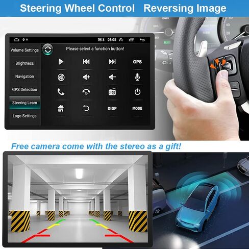 Car Radio Stereo for Ford F150 2009 2010 2011 2012 2013 2014 with Wireless Carplay Android Auto 10inch Touchscreen Navigation Bluetooth/GPS/5G WiFi/Backup Camera/SWC/Volume Knob/FM in Kuwait
