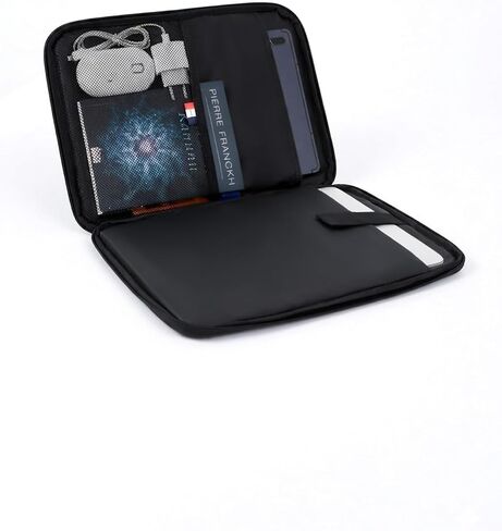 SODEF Multi-Purpose Tablet Sleeve Bag for 8.7-12.9 Inch Tablets | Hand/Shoulder Carry Organizer | Black | Padded Compartment - Black in Kuwait