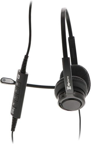 سماعة الرأس Klip xtreme VoxPro-S على الأذن للأعمال، موصل USB، ستيريو، إلغاء الضوضاء، ميكروفون مدمج Boom-3FT in Kuwait