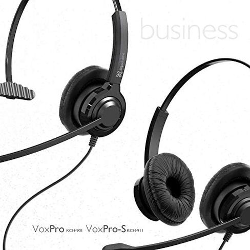 سماعة الرأس Klip xtreme VoxPro-S على الأذن للأعمال، موصل USB، ستيريو، إلغاء الضوضاء، ميكروفون مدمج Boom-3FT in Kuwait