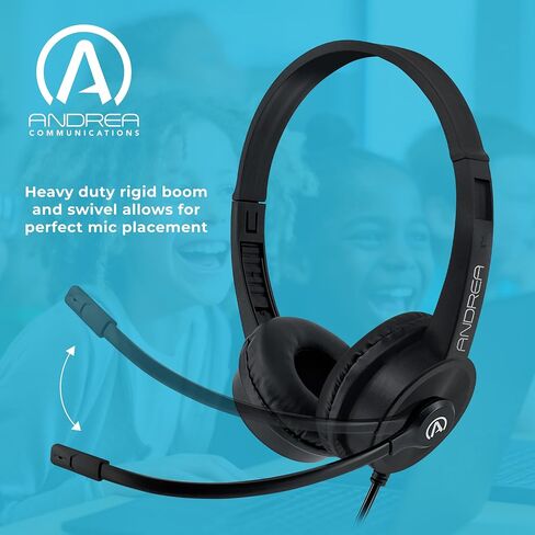 Andrea Communications AC-155 USB On-Ear Stereo USB Headset (10 Pack) in Kuwait