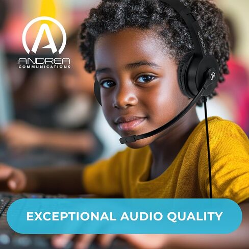 Andrea Communications AC-155 USB On-Ear Stereo USB Headset (10 Pack) in Kuwait