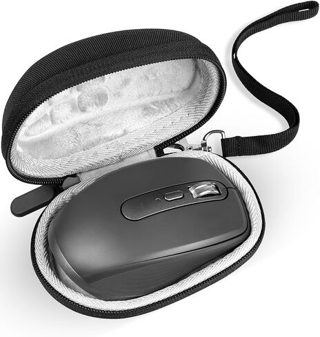 Hard Travel Mouse Case Compatible with Logitech MX Anywhere 3S Compact Wireless Mouse, Anywhere 2S Bluetooth Edition Compact Computer Mouse Carrying Bag – with Clip and Lanyard in Kuwait