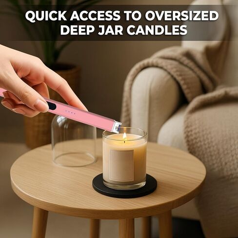 FIGHTSENSE USB Rechargeable Candle Lighter,Plasma Arc Windproof Flameless Long Electric Lighter in Kuwait