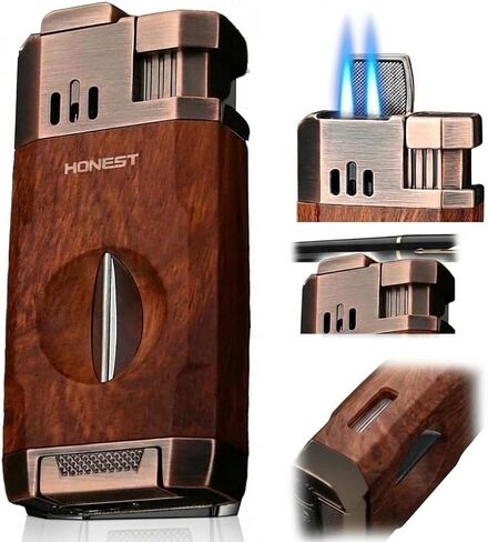 All-in-one Torch Lighter, Jet Flame, Butane Refillable, Built-in Cutter in Saudi Arabia