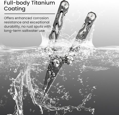 Pristis Fishing Pliers with Multitools, Titanium Coated Stainless Steel in Kuwait