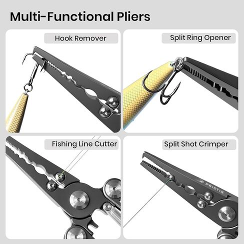 Pristis Fishing Pliers with Multitools, Titanium Coated Stainless Steel in Kuwait