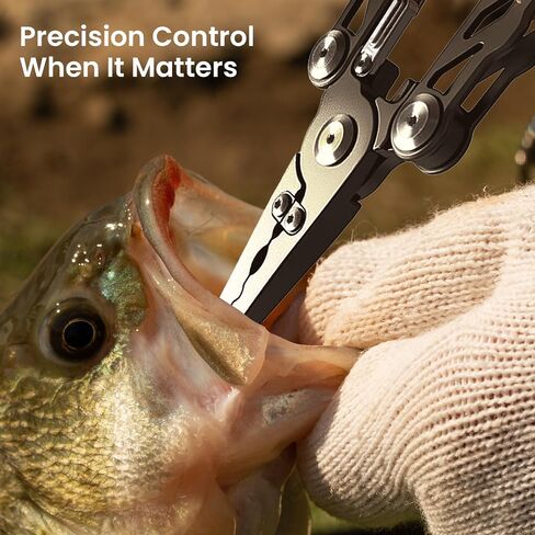 Pristis Fishing Pliers with Multitools, Titanium Coated Stainless Steel in Kuwait