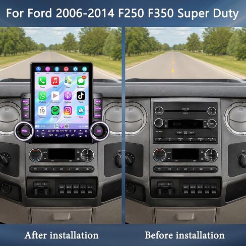 2+32G Android 15 Double Din Car Stereo Radio for Ford F250 F350 2006-2014 in Saudi Arabia