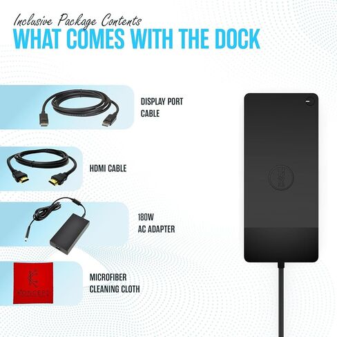 Dell WD19TBS Thunderbolt Dock، محطة إرساء USB-C وشاشة مزدوجة in Saudi Arabia