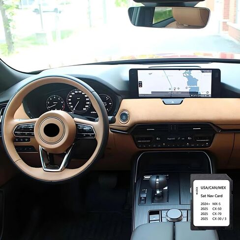 Updated KR9D66EZ1 Navigation SD Card with the Latest Map Version, Compatible with 3 CX-30 CX-50 CX-70 MX-5 2024 2025 (USA/Canada/Mexico) New Maps in Saudi Arabia