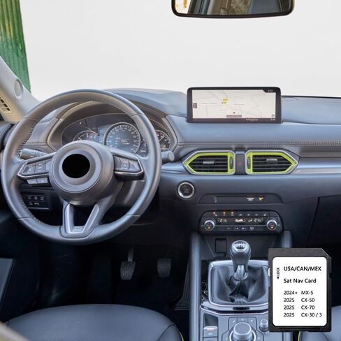 Updated KR9D66EZ1 Navigation SD Card with the Latest Map Version, Compatible with 3 CX-30 CX-50 CX-70 MX-5 2024 2025 (USA/Canada/Mexico) New Maps in Saudi Arabia