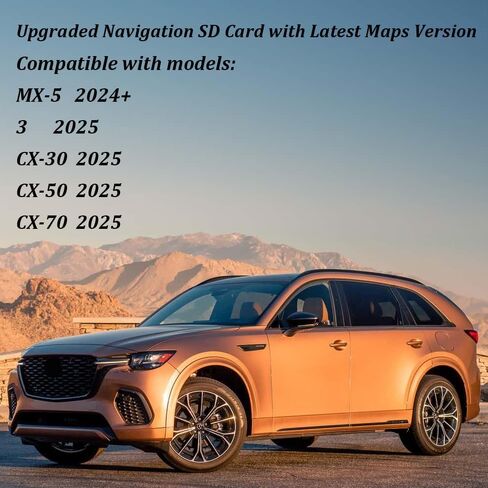 Updated KR9D66EZ1 Navigation SD Card with the Latest Map Version, Compatible with 3 CX-30 CX-50 CX-70 MX-5 2024 2025 (USA/Canada/Mexico) New Maps in Saudi Arabia
