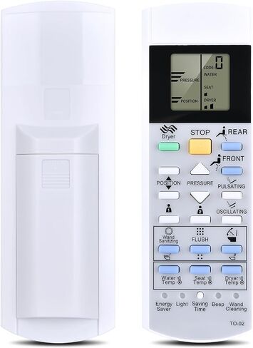 Replacement Remote for TOTO C200 TO-02 Washlet Toilets Bidets G500 A200 992WA 992M 700H SW2044 MS970CEMFG SN970M V1 TCF403RG TCF403RSW SW2043 TCF6530U TCF6531U SW2024 TCF6501U in Saudi Arabia
