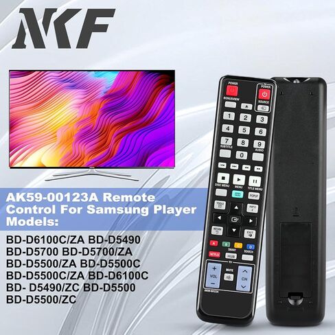 AK59-00123A Remote for Samsung DVD Blu-Ray Player Remote, Replacement for Samsung BD-D5490 BD-D5500 BD-D5700 BD-D6100C BD-D6500/ZV BD-D700 BD-D7500 BD-D7500B BD-D7000 BD-D5800 DVD Blu-Ray Player in Saudi Arabia
