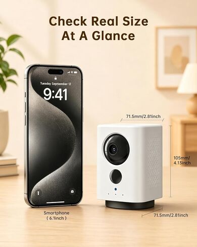SEHMUA Indoor Camera Wireless, Portable Battery Pet Camera, Dual Band WiFi in Saudi Arabia