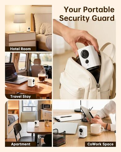 SEHMUA Indoor Camera Wireless, Portable Battery Pet Camera, Dual Band WiFi in Saudi Arabia