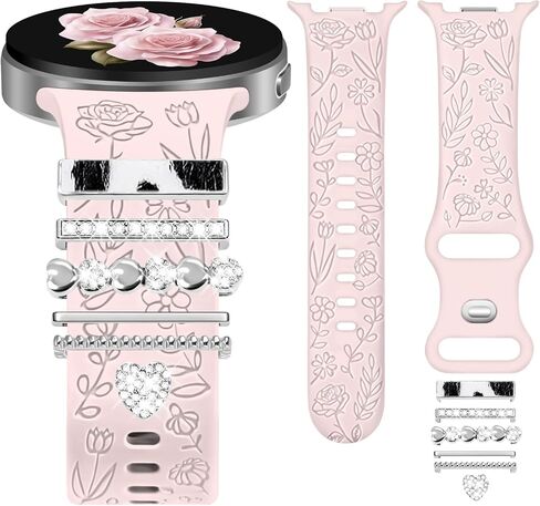 Flower Band for Samsung Galaxy Watch 9/8 40mm/44mm/8 Classic 46mm in Kuwait