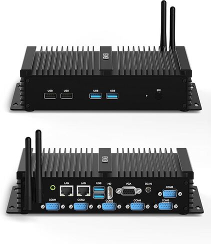 Industrial Mini PC, Fanless Pc Core i7 8550U, WIN11 Pro, 16GB RAM 512GB SSD in Saudi Arabia