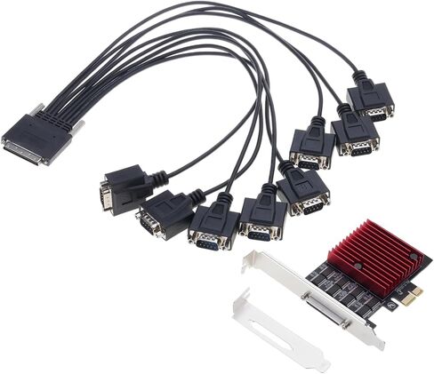 PCIE to 8 Port RS232 Port Card Communication Main Board to Expansion Card WCH384 Low Profile Bracket Accessories Adapter in Kuwait