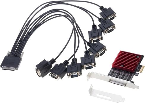 PCIE to 8 Port RS232 Port Card Communication Main Board to Expansion Card WCH384 Low Profile Bracket Accessories Adapter in Kuwait