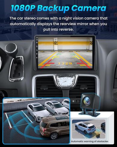 [4Core+64GB] Car Radio for Dodge Grand Caravan 2011-2020-9" HD Touch Screen with Wireless CarPlay/Android Auto BT5.0 GPS SWC WiFi in Saudi Arabia