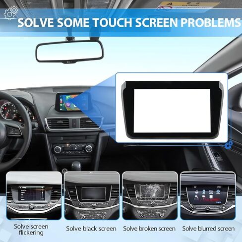 7 Inches for Mazda 3 2017 2018 Screen Replacement Display Glass for Mazda 3 Sport 2017 2018 Radio Car Touch Screen Digitizer Navigation Replace Number B61A611J0, B61A611J0A with Repair Tools in Saudi Arabia