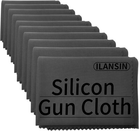 Silicon Gun Cloth 10Pack 12'' ×12'' Gun Cleaning Cloths Lint Free - Gun Cleaning Wipes with Silicon Gray Gun Cleaning Rags for Gun Cleaning/Polishing Silicon Rags in Kuwait