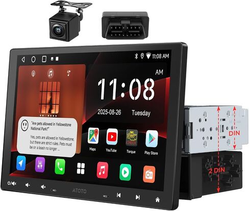 ATOTO A5L 10.1" Android Single/Double Din Car Stereo, CarPlay&Android Auto in Saudi Arabia