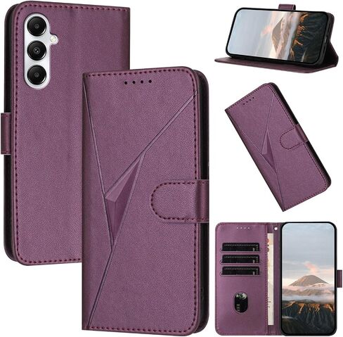 for Samsung Galaxy S25 FE 5G Wallet Case 6.7-Inch, PU Leather Magnetic Flip Cover with Card Holder, Kickstand Shockproof Protective Phone Case for Galaxy S25 FE 5G, Purple in Kuwait