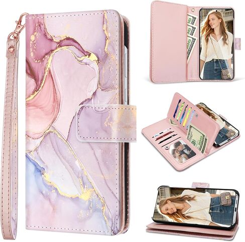 Fingic for Samsung Galaxy S26 Plus Wallet Case with Card Holder Kickstand in Kuwait