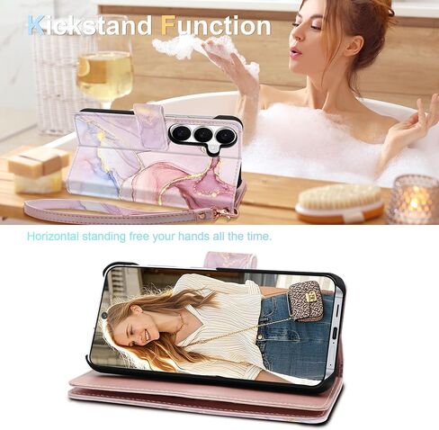 Fingic for Samsung Galaxy S26 Plus Wallet Case with Card Holder Kickstand in Kuwait